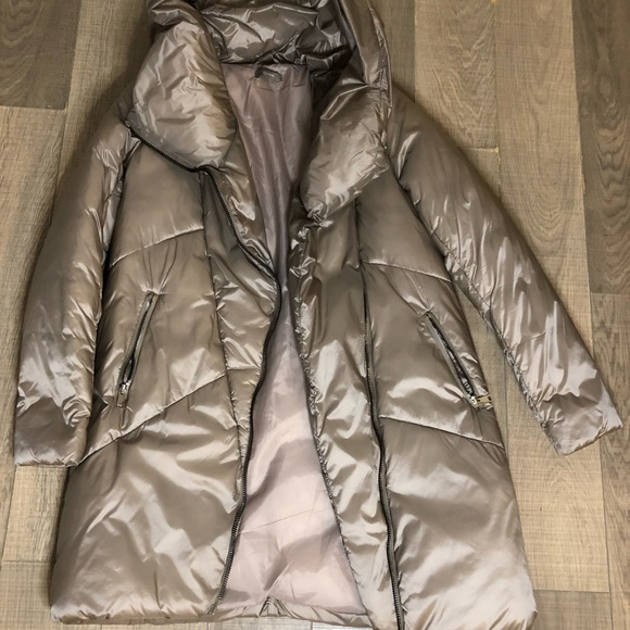 Long Length Puffer Coat Plazer grey - Picture 1 of 3